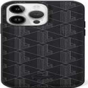 Actual product image Lacoste LCHMP15SPBSK iPhone 15 / 14 / 13 6.1" czarny/black hardcase Blend Monogram MagSafe (Apple iPhone 15)