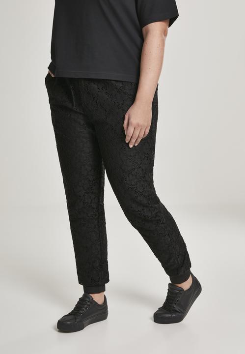 Image du produit Urban Classics Pantalon de jogging en jersey de dentelle pour dames (M)