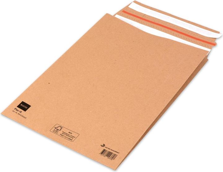 Actual product image Elco Shipping bag brown kraft 135gm2 225x335x70mm,100pcs. (100 x)