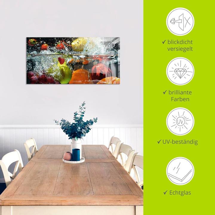 Actual product image Artland Splashing fruit on the water S7LQ (40x40 cm)