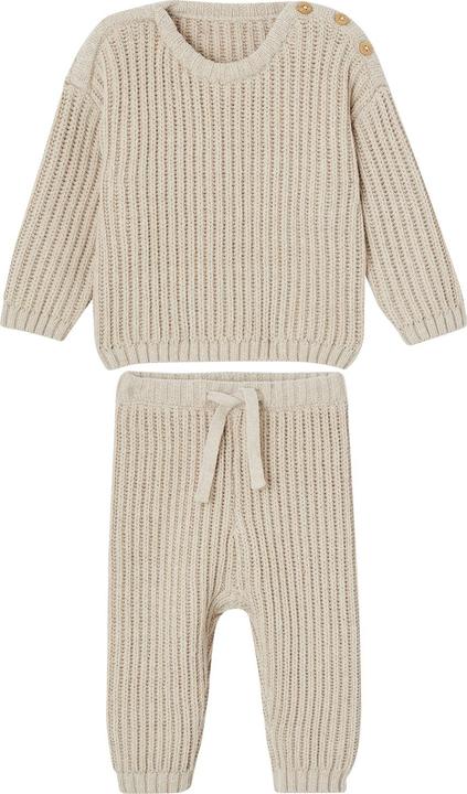 Actual product image Vertbaudet Unisex Baby-Set: Pullover, Strickhose & Wickelbody (56)