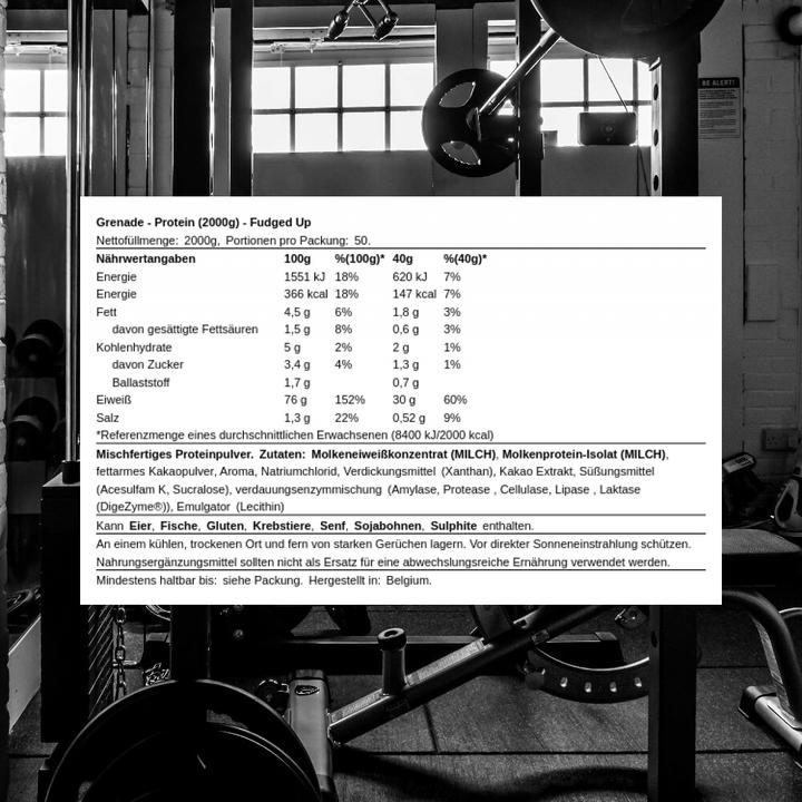 Actual product image Grenade Protein Whey 2KG (Fudged Up, 1 pcs., 2000 g)