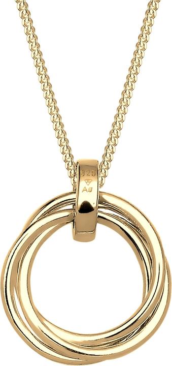 Immagine prodotto Elli DIAMANTI Collana Circle Trio Diamond (0,025 ct.) Argento 925 (Argento 925, Diamante)