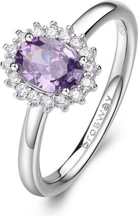 Brosway Fancy Magic Purple FMP75 elegant silver ring - Circuit: 52 mm (52, 925 Silber)