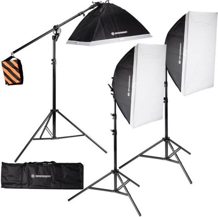 Immagine prodotto Bresser Set di luci diurne a LED BR -235B - Foto e video - Set completo