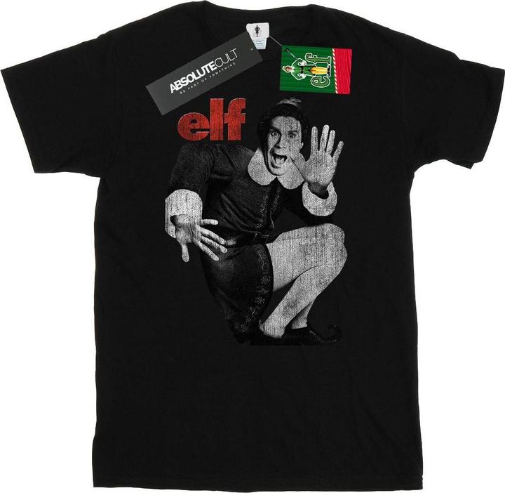 Elf Mono Distressed Poster TShirt (M)