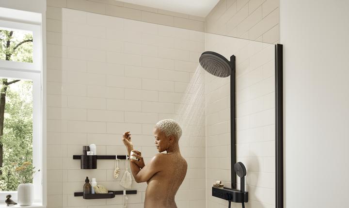 Productafbeelding hansgrohe Showerpipe 260 2jet met ShowerTablet Select 400 : Kleur - Mat Zwart