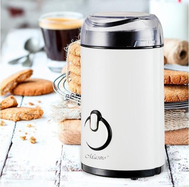 Feel-Maestro MR-452-WHITE Coffee Grinder Knife Grinder