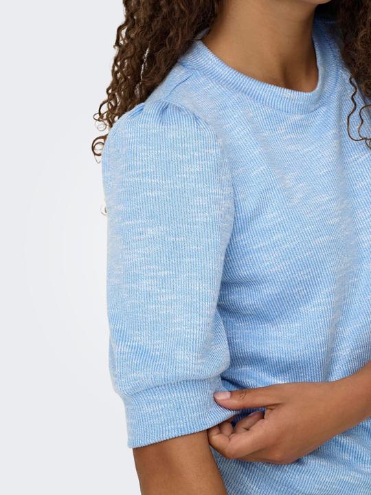 Produktbild Only Normal geschnitten Rundhals Gesmokte Ärmelbündchen Puffärmel Top Top (S)