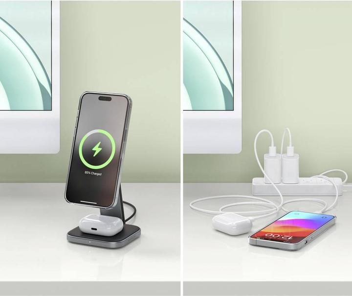 Produktbild Satechi 2-in-1 Foldable Charging Stand (15 W)