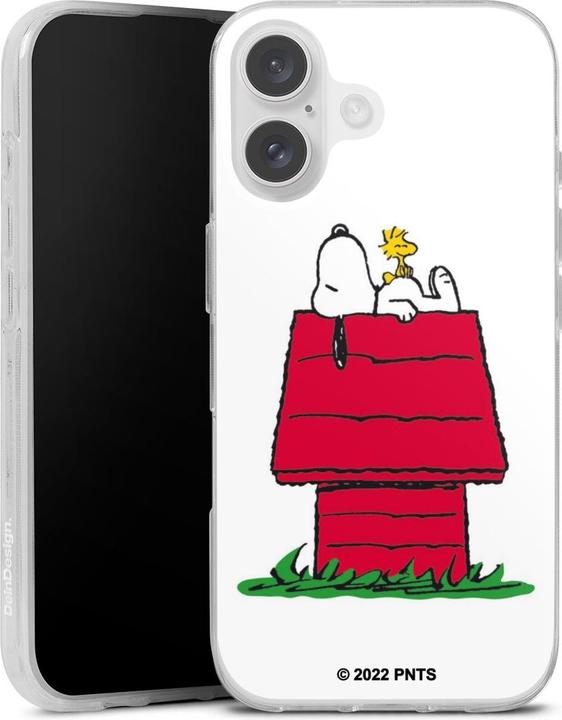 Actual product image DeinDesign Silikon Hülle für Apple iPhone 16 Handyhülle Case Smartphone Schutzhülle Peanuts Snoopy (Apple iPhone 16)