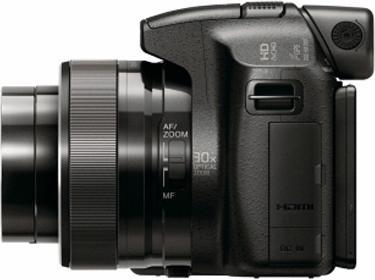 Produktbild Sony DSC-HX100V, 16 MP, 30x WW-Zoom, 3D, GPS, FullHD, Black (1/2,3'')