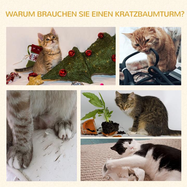 Produktbild Jamb Katzenbaum (132 cm, Grau)