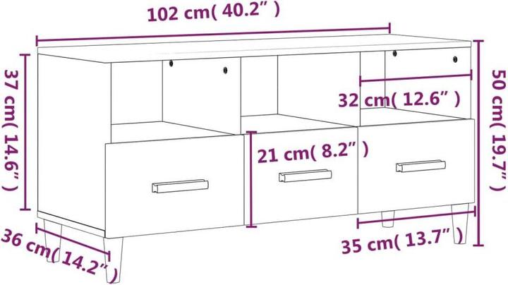 Immagine prodotto VidaXL Flora (102 x 36 x 50 cm)