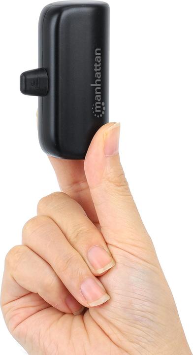 Produktbild Manhattan PD Powerbank 5000mAh Typ-C St. 20W schwarz (5000 mAh, 20 W, 20 Wh)