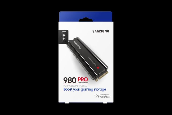 Actual product image Samsung 980 Pro with Heatsink (2000 GB, M.2 2280)