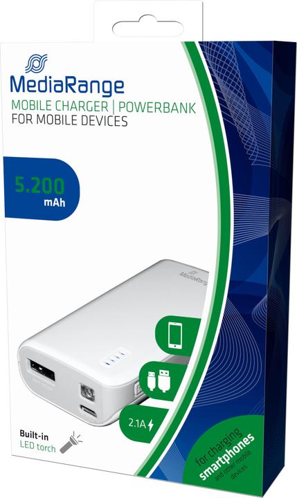 Produktbild MediaRange Mobile Charger (5200 mAh, 10 W, 19.24 Wh)