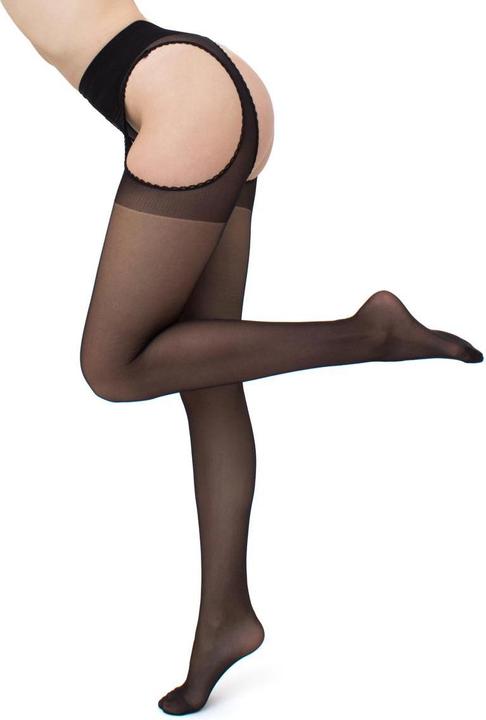 Image du produit Giulia Love 20 Bas porte-jarretelles, couleur noir, taille 40-42 (20 DEN, 40 - 42)