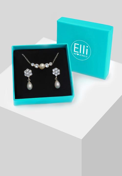 Immagine prodotto Elli Süsswasserzuchtperle e Swarovski Kristalle (925 Argento)