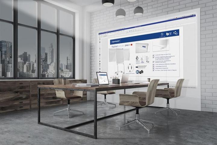 Produktbild Magnetoplan MAGNETOP. Infinity Wall X Projection 1041401 weiss, Mica email. 1180x1890mm (118 x 189 cm)