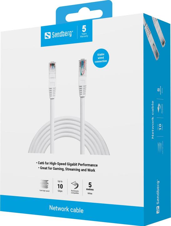 Actual product image Sandberg Ethernet Category 6 UTP (U/UTP, CAT6, 5 m)