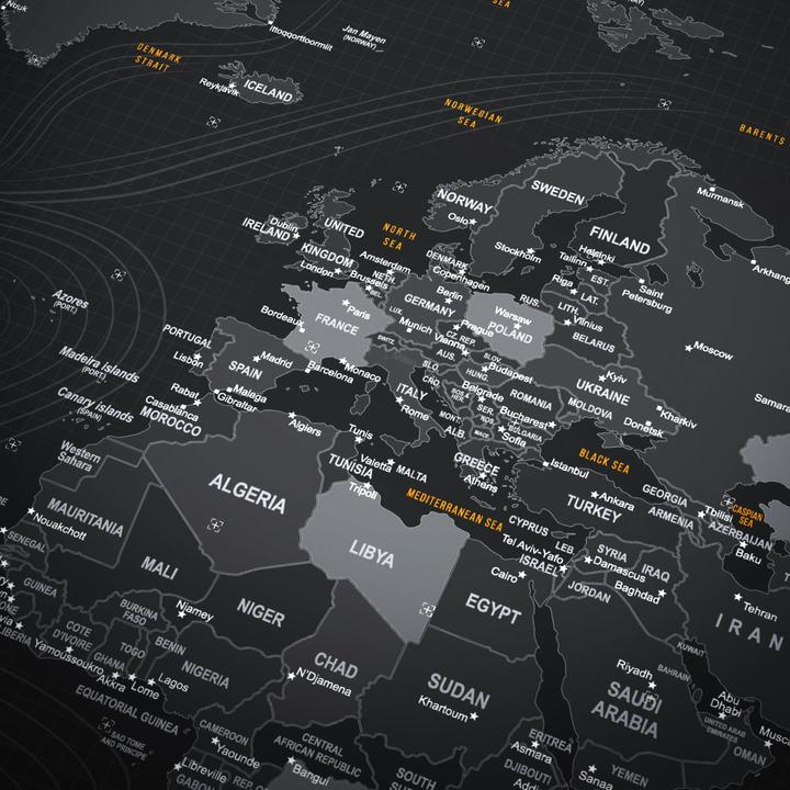 Actual product image Titanwolf Gaming mouse pad, XXXL speed gaming mouse mat, mouse pad extra large area of 1800 x 800mm, world map (XXL)