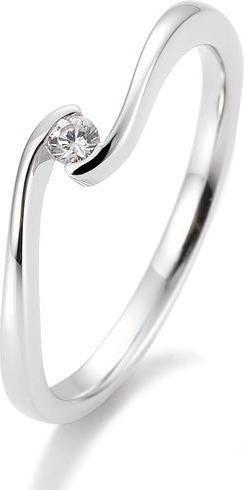 Breuning Ring Schwung 0,05-0,30ct. (52, 585/14 K Gold)