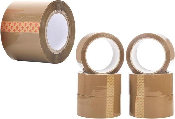 Produktbild Braunes Verpackungsband aus synthetischem Kautschuk, 50 m (48 mm)