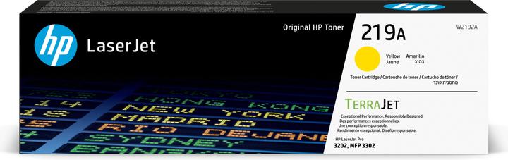 HP 219A Gelb Original LaserJet-Tonerkartusche, 1200 Seiten, Gelb, 1 Stück(e) (Y)