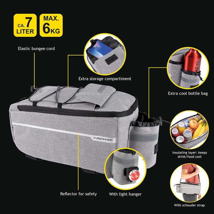 Actual product image Dunlop Cooler bag (7 l, Luggage carrier bag)