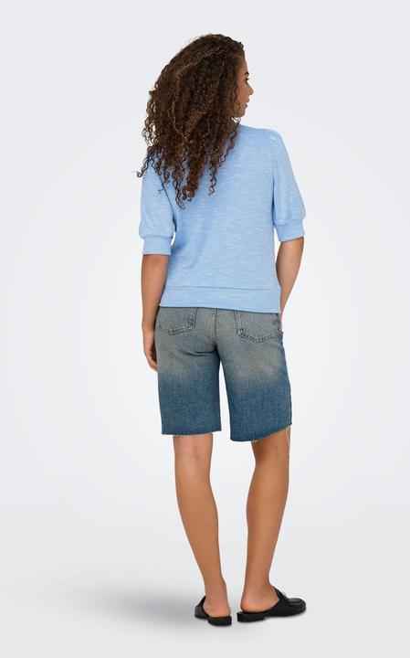Produktbild Only Normal geschnitten Rundhals Gesmokte Ärmelbündchen Puffärmel Top Top (S)