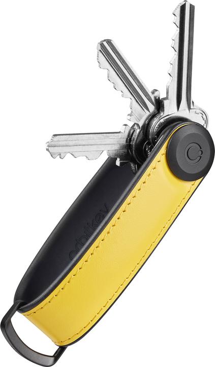 Orbitkey Hybrid Leather Key Organiser - Solar Yellow