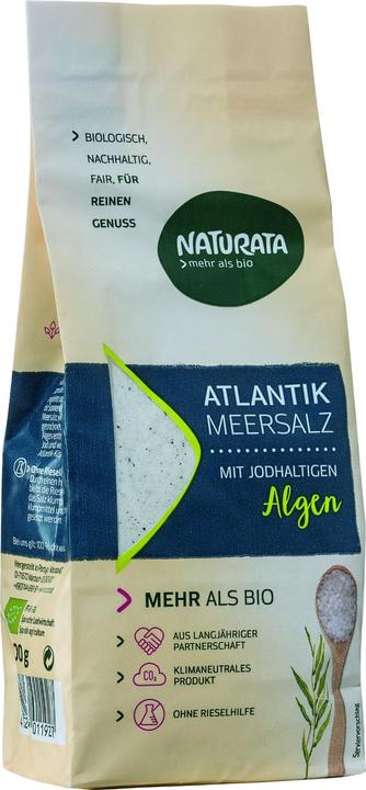 Actual product image Naturata Atlantic Sea Salt with Iodine Algae Organic (500 g)