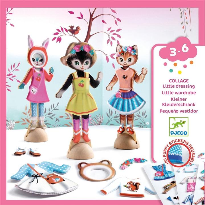 Produktbild Djeco Klebeset Kleiner Kleiderschrank
