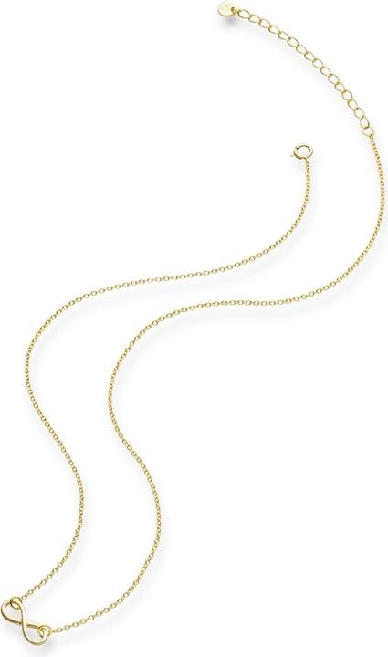 Immagine prodotto Glanzstücke München Catena Infinity da donna in argento sterling e oro giallo 40,0 cm + 5,0 cm di estensione - 5956 (Argento, 40 - 45 cm)