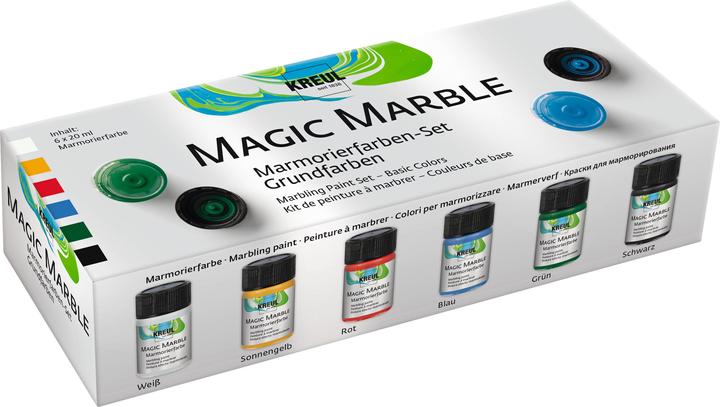 Immagine prodotto Creativ Company KREUL Marmo Magico 20 ml (Multicolore, Giallo chiaro, Verde, Giallo, Rosso, Bianco, 20 ml)