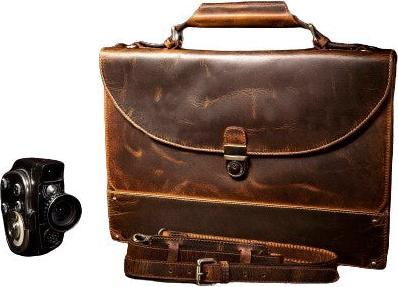 Produktbild Only-Bags.Store Echtes Leder Aktentasche, Laptop Tasche, Büro Umhängetasche, Messenger Bag, Weihnachtsgeschenk (15")