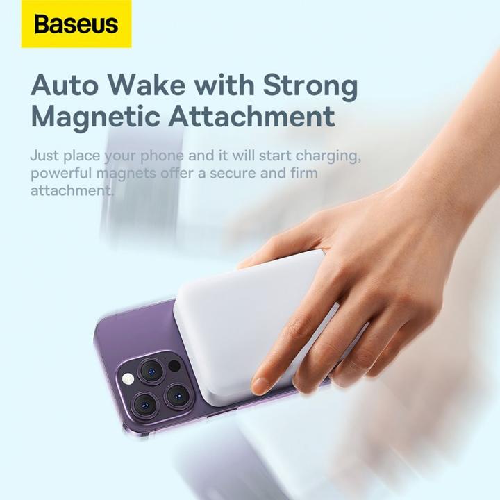 Productafbeelding Baseus Powerbank Magnetic Mini 20000mAh 20W (wit) (20000 mAh, 20 W, 74 Wh)