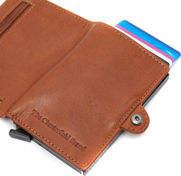 Actual product image The Chesterfield Brand Baldwin credit card holder RFID protection leather 6.5 cm