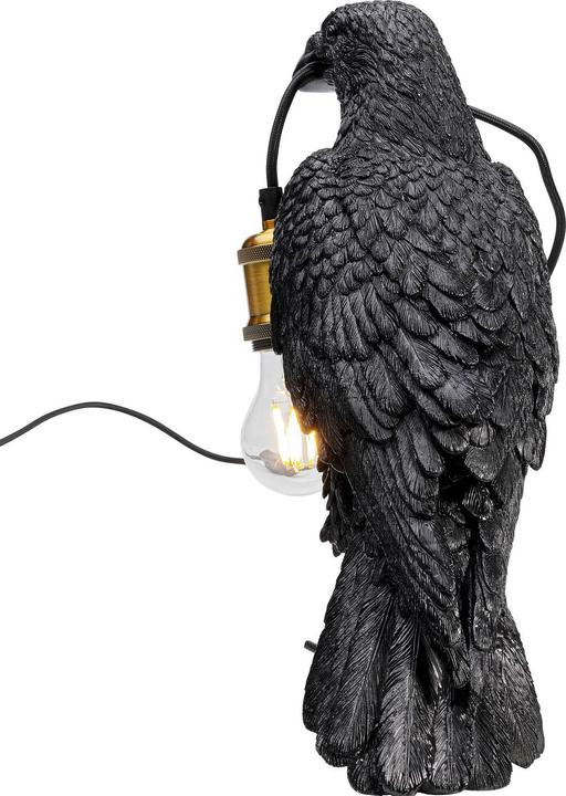 Produktbild Kare Design Tischleuchte Animal Crow Matt Schwarz (E27)