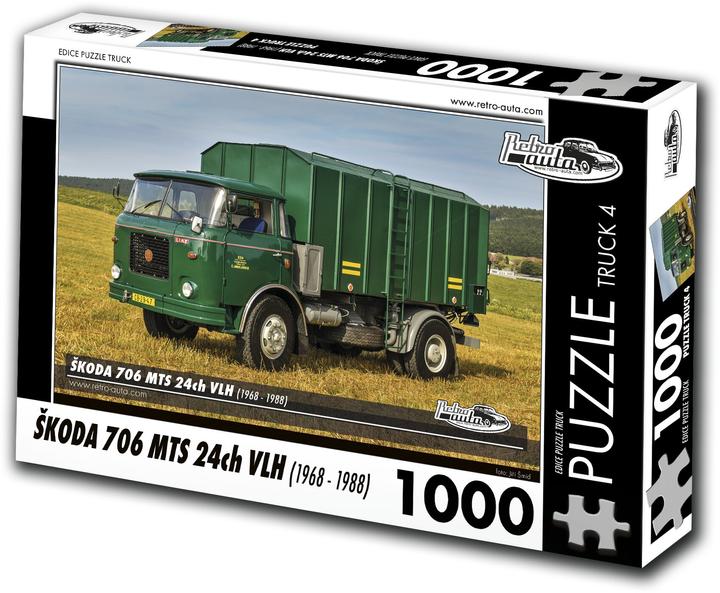 Actual product image Retro-auta Puzzle TRUCK Ä.4 Å koda 706 MTS 24ch VLH (1968-1988) 1000 Teile (1000 pieces)