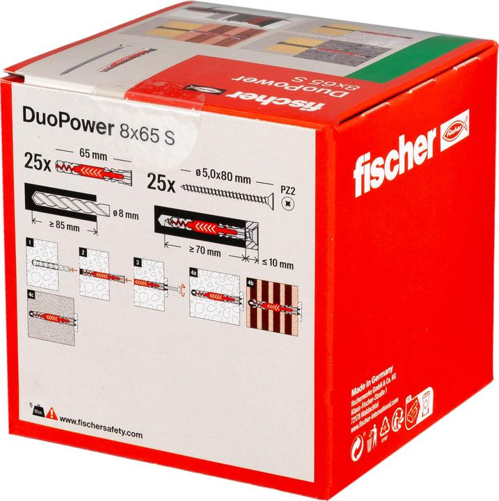 Produktbild Fischer DuoPower 8x65 S (25 Stk.)