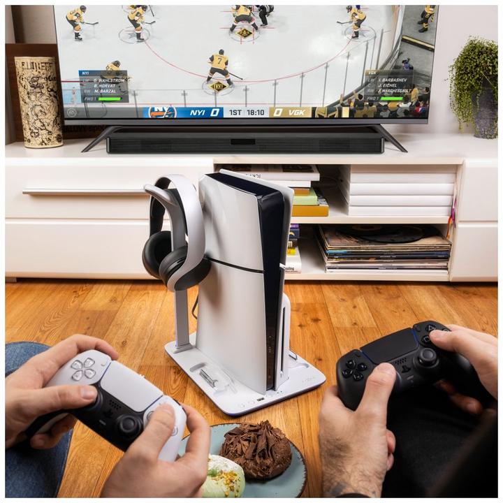 Produktbild Fixed Feste Multifunktionsstation für PlayStation 5 (Slim) mit Lüftern und Aufladung für zwei DualSense Co (PS5)