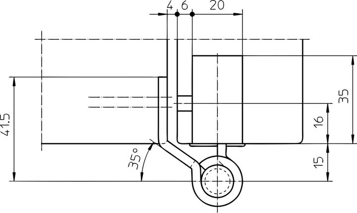 Immagine prodotto Simonswerk Sistema di cerniere per porte anteriori BAKA Protect 4049 3D, 1 set = 3 pezzi. In acciaio inox