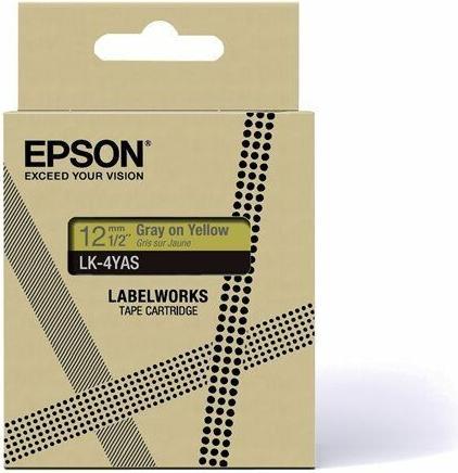 Epson LabelWorks LK-4YAS - Grau auf Gelb - Rolle (Gelb)