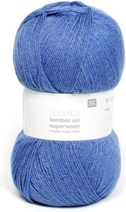 Actual product image Rico Design Wool Bamboo Uni for socks 100 g, light blue (420 m)