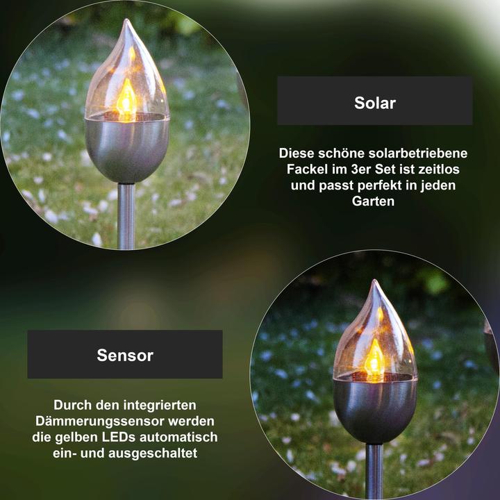 Actual product image Star Trading Path light Solar Olympus, 3 pieces (IP44)