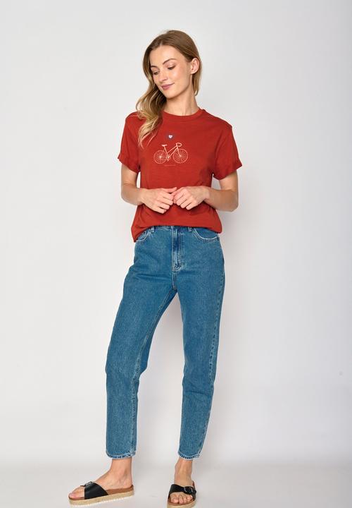 Actual product image Greenbomb Women's Bike Love Stop T-Shirt (XL)