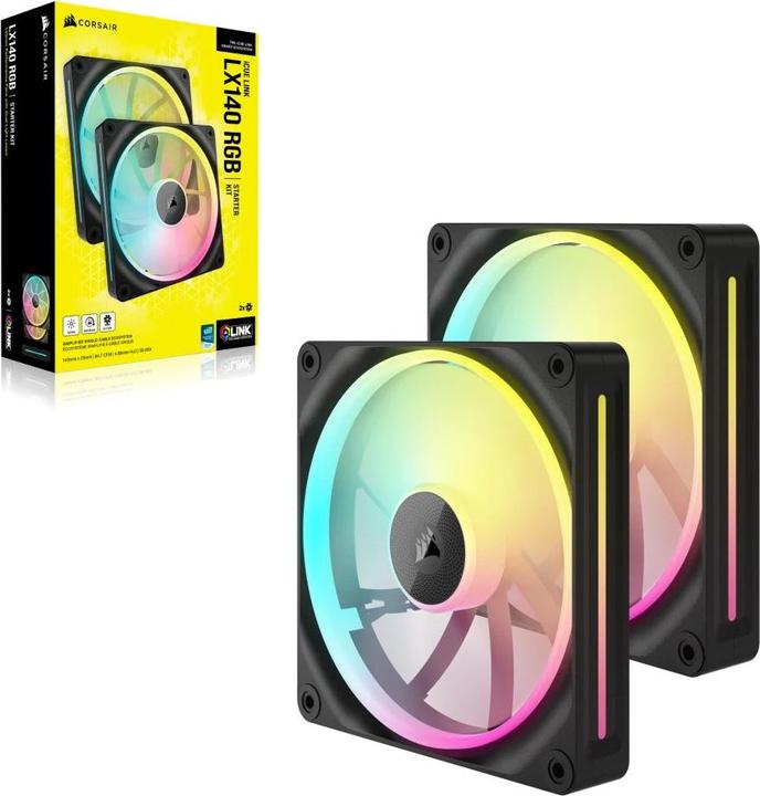 Image du produit Corsair iCUE LINK LX140 RGB (140 mm, 2 x)