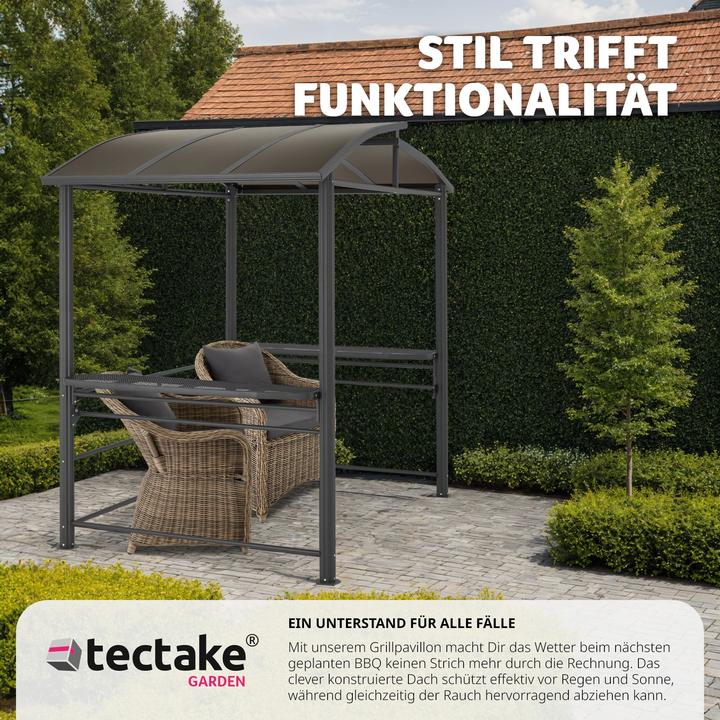 Actual product image tectake Barbecue Pavilion Asado | 240x150x234cm (240 cm, 150 cm)